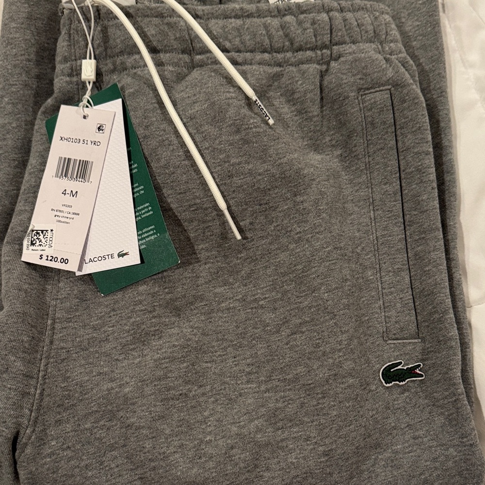 Lacoste mens Gray Sweatpants
